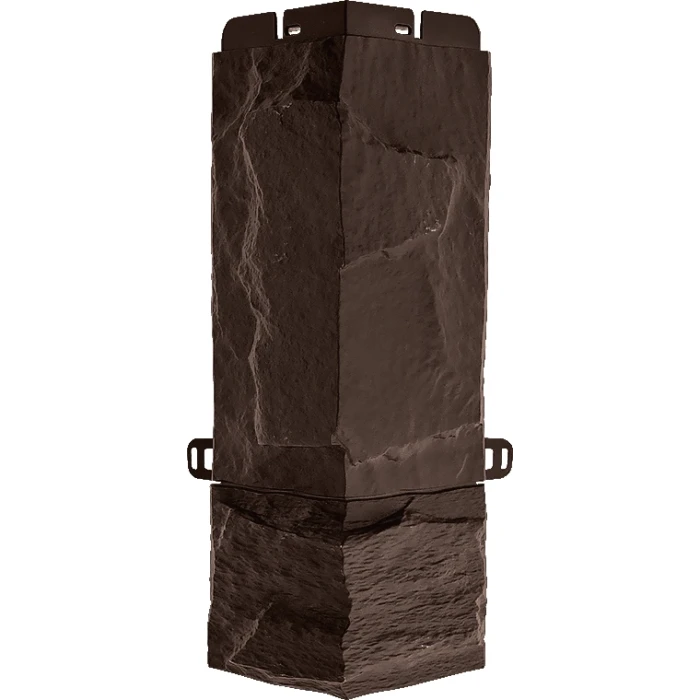 Наружный угол Альта Профиль Гранит ЭКО Коричневый 470х116х23