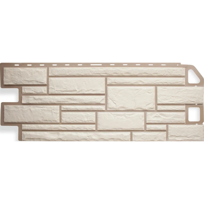 Фасадная панель Альта Профиль Камень Белый 1130х470х23