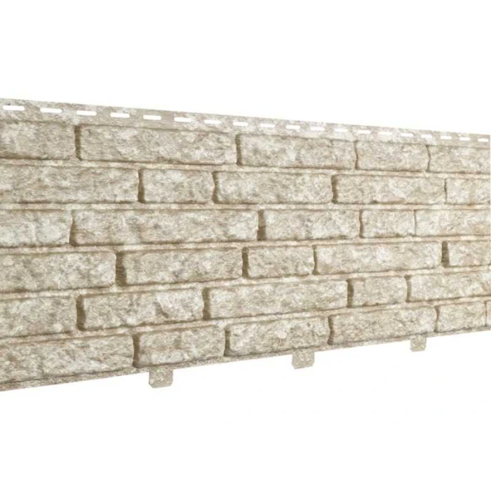 Фасадная панель c двойным замком Stone-House кварцит светло-бежевый NEW