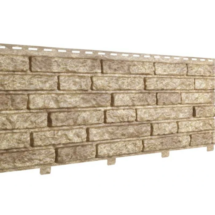 Фасадная панель c двойным замком Stone-House кварцит темно-бежевый NEW