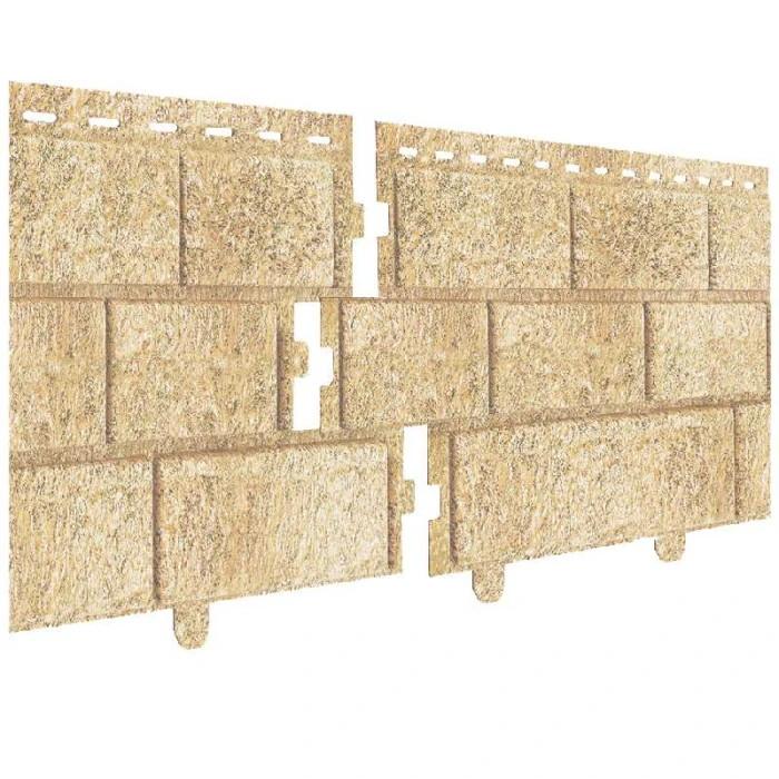 Фасадная панель c двойным замком Stone-House кирпич песочный