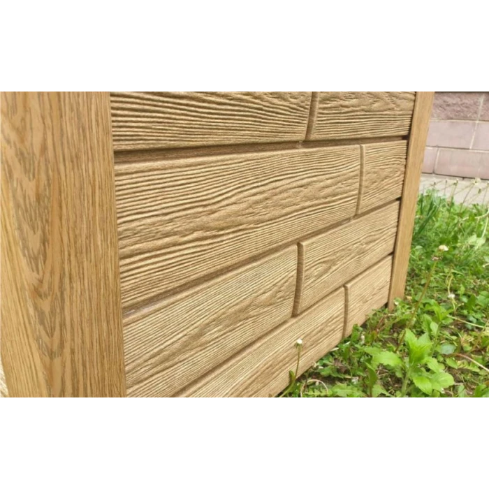 Фасадная панель с двойным замком Hokla лиственница светлая