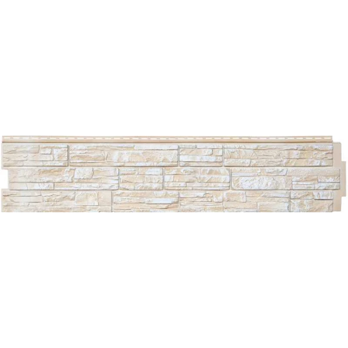 Панель фасадная Grand Line Крымский сланец Слоновая кость 