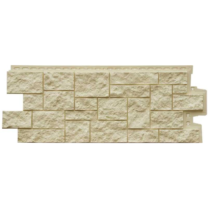 Фасадная панель Grand Line Дикий камень Стандарт Бежевый 