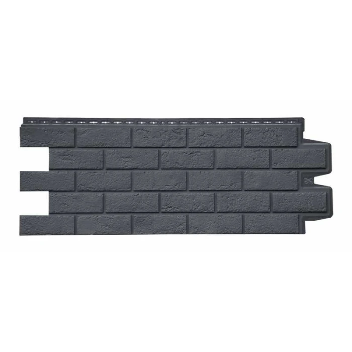 Фасадная панель Grand Line Кирпич состаренный Стандарт Графит 