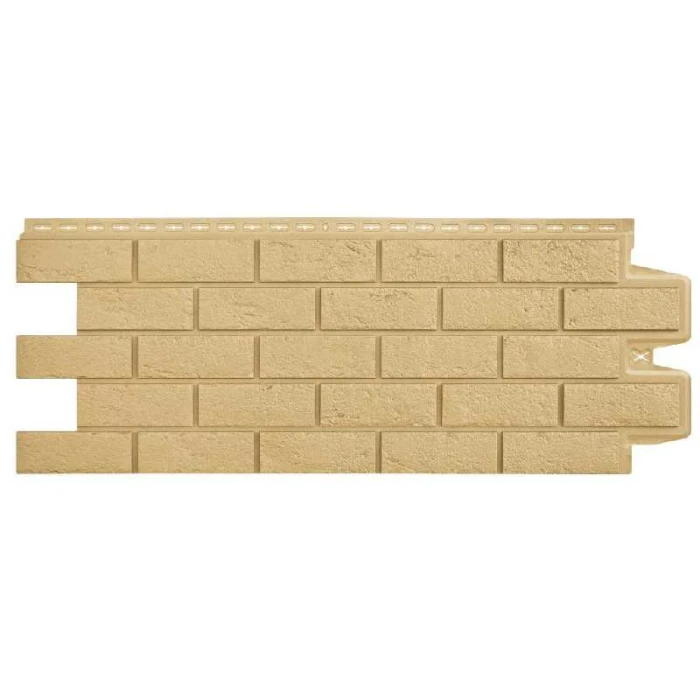 Фасадная панель Grand Line Кирпич состаренный Стандарт Песочный 