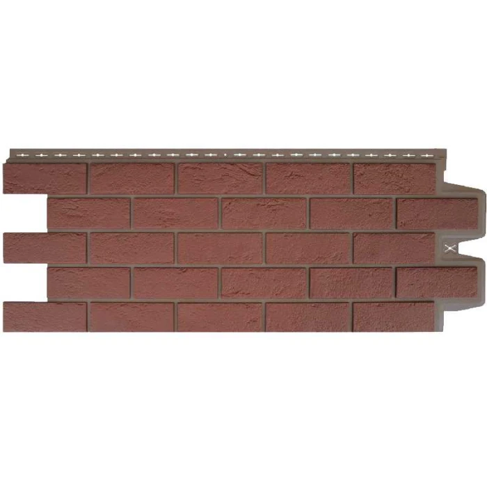 Фасадная панель Grand Line Кирпич состаренный Элит Махагон 