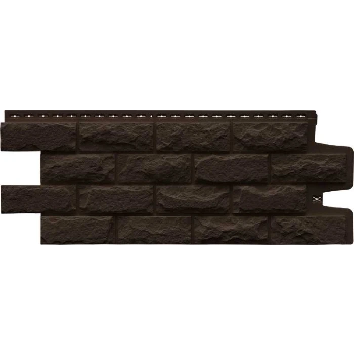 Фасадная панель Grand Line Колотый камень Стандарт Коричневый 