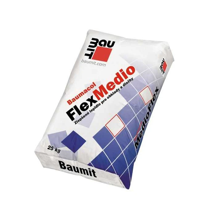 Толстослойный эластичный плиточный клей Baumit Baumacol FlexMedio 25 кг