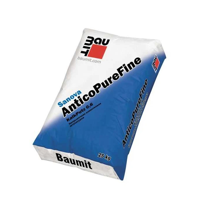 Известковая штукатурка Baumit Sanova AnticoPure Fine 25 кг