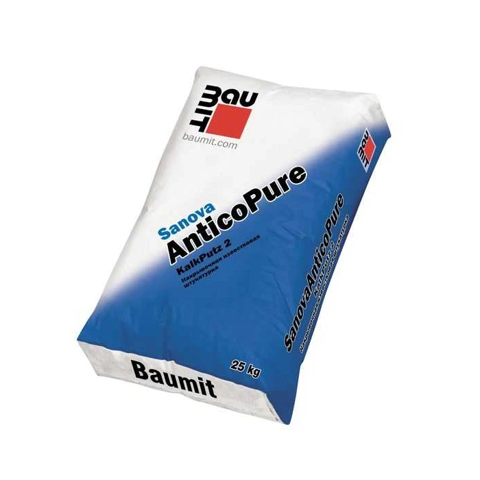 Известковая штукатурка Baumit Sanova AnticoPure 25 кг
