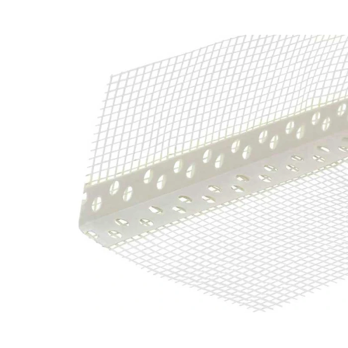 Профиль угловой ПВХ с армирующей сеткой 100х150 мм, 2,5 м