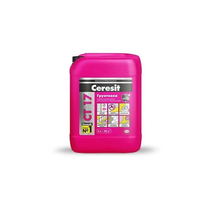 Грунтовка глубокого проникновения СТ17 Ceresit, 5л