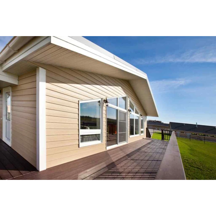 Панель фиброцементная БЕТЭКО Вудстоун под дерево RAL 7016 антрацитово-серый 8х190х3000