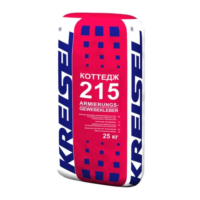 Штукатурно-клеевая смесь для теплоизоляционных плит для малоэтажного строительства 215 ARMIERUNGS-GEWEBEKLEBER COTTAGE (КОТТЕДЖ) Kreisel,25 кг