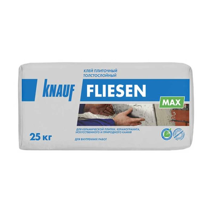 Клей плиточный толстослойный КНАУФ-ФЛИЗЕН МАКС 25 кг