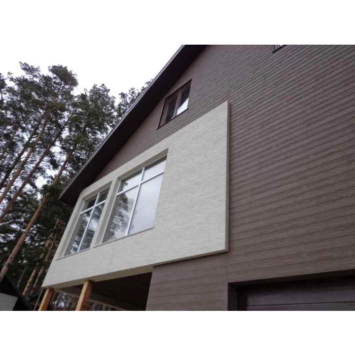 Панель фиброцементная БЕТЭКО Короед RAL 9011 графитно-черный 8х1200х3000