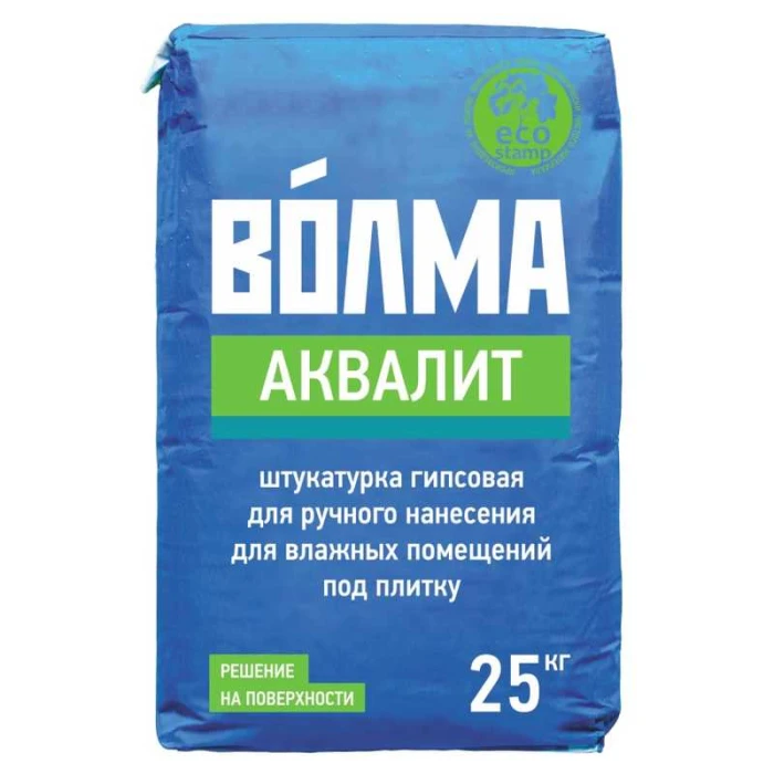 Штукатурка гипсовая ВОЛМА-Аквалит 25 кг