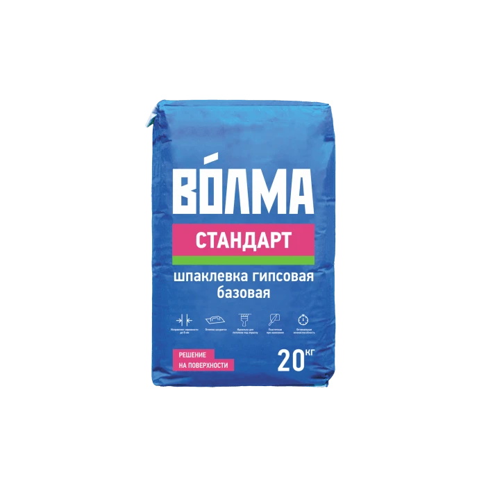 Шпаклевка гипсовая ВОЛМА-Стандарт 20 кг