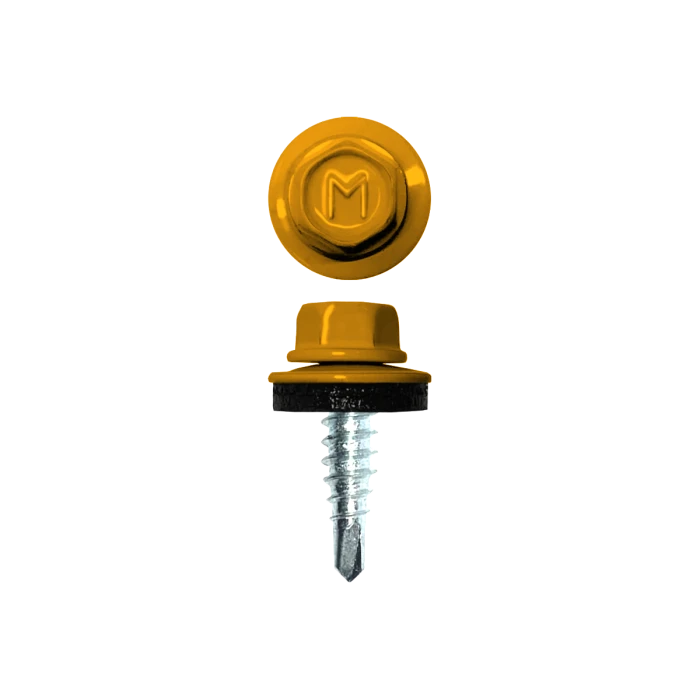 Саморез по металлу Daxmer 4,8х19 (250шт) сверло №2 RAL 1004