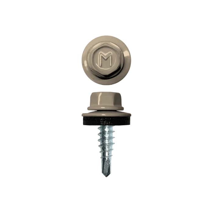 Саморез по металлу Daxmer 4,8х16 (400шт) сверло №2 RAL 1015