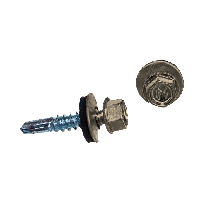 Саморез по металлу Daxmer 5,5х25 RAL 1015 (250) сверло №3