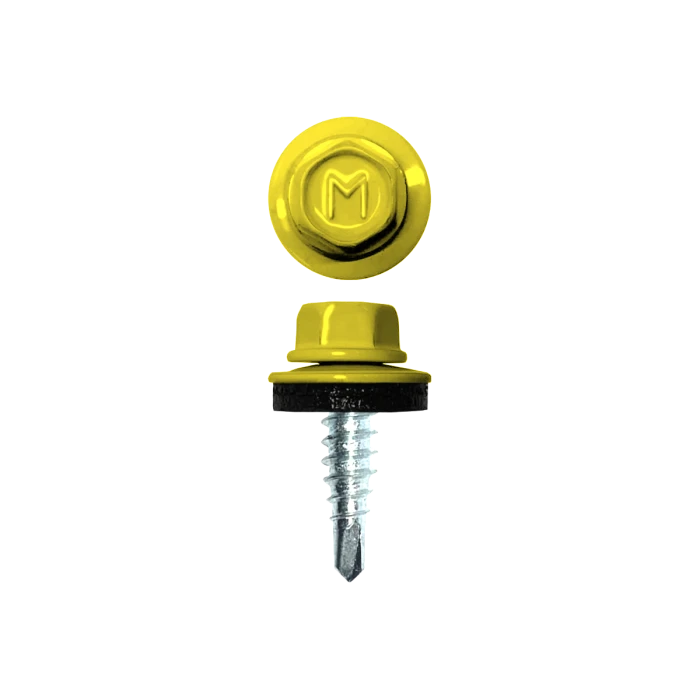 Саморез по металлу Daxmer 4,8х19 (250шт) сверло №2 RAL 1016