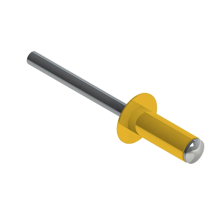 Заклёпка вытяжная Daxmer 3,2х8,0 RAL 1018 (1000шт) нерж/нерж