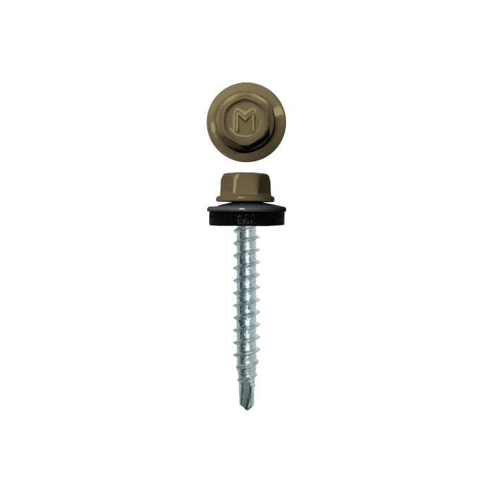 Саморез кровельный Daxmer 4,8х29 (250шт) сверло №1 RAL 1020