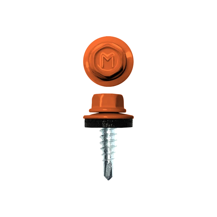 Саморез по металлу Daxmer 4,8х19 (250шт) сверло №2 RAL 2003