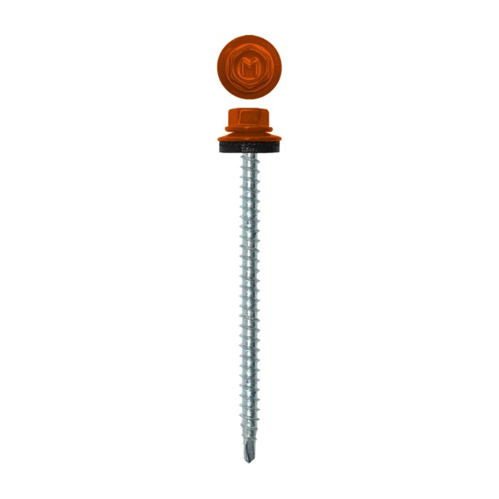 Саморез кровельный Daxmer 4,8х70 RAL 2004 (100) сверло №1