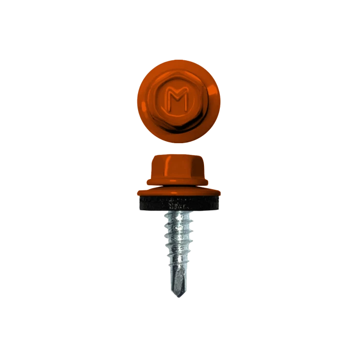 Саморез по металлу Daxmer 4,8х19 (250шт) сверло №2 RAL 2004