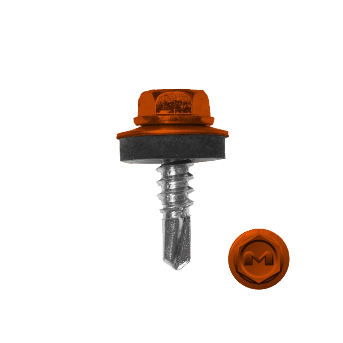 Саморез по металлу Daxmer 5,5х19 (250шт) сверло №3 RAL 2004