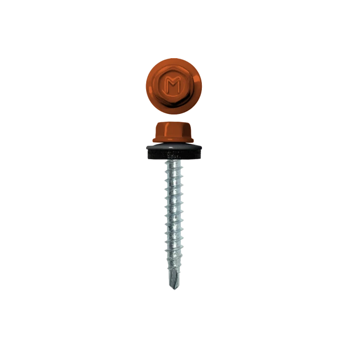 Саморез кровельный Daxmer 4,8х29 (250шт) сверло №1 RAL 2010