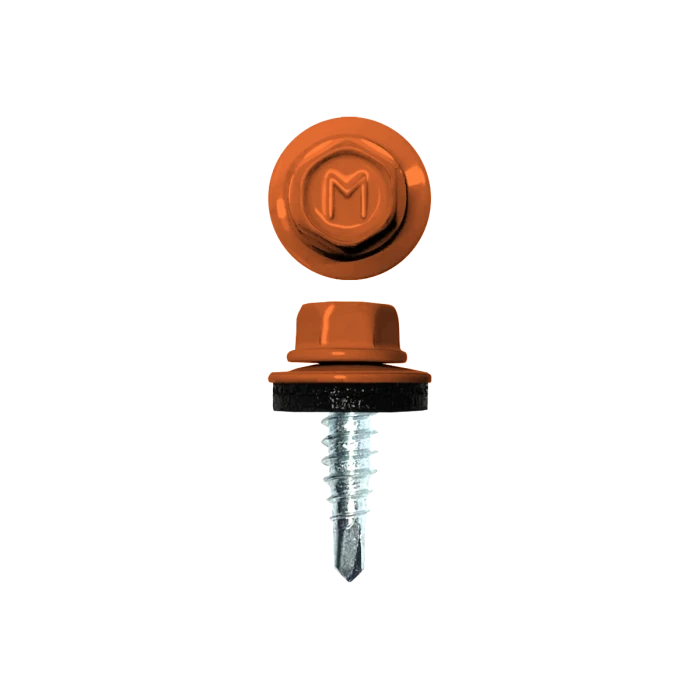 Саморез по металлу Daxmer 4,8х19 (250шт) сверло №2 RAL 2010