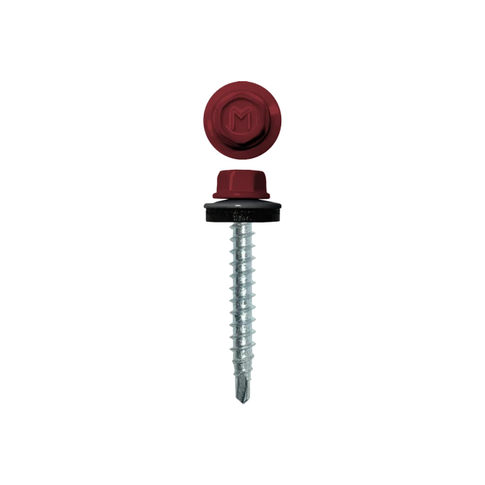 Саморез кровельный Daxmer 4,8х35 RAL 3003 (250) сверло №1
