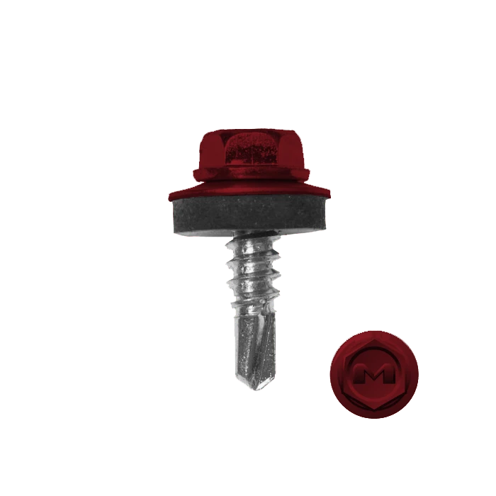 Саморез по металлу Daxmer 5,5х19 RAL 3003 (250) сверло №3