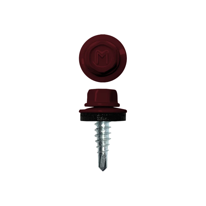 Саморез по металлу Daxmer 4,8х16 (400шт) сверло №2 RAL 3005