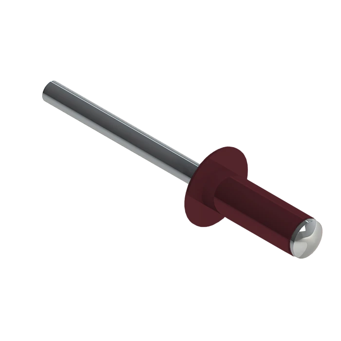 Заклёпка вытяжная Daxmer 4,8х12 RAL 3005 (10х1000шт) ал/ст
