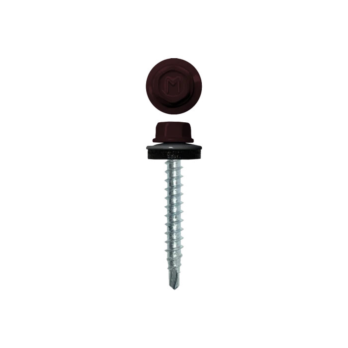 Саморез кровельный Daxmer 4,8х29 (250шт) сверло №1 RAL 3007