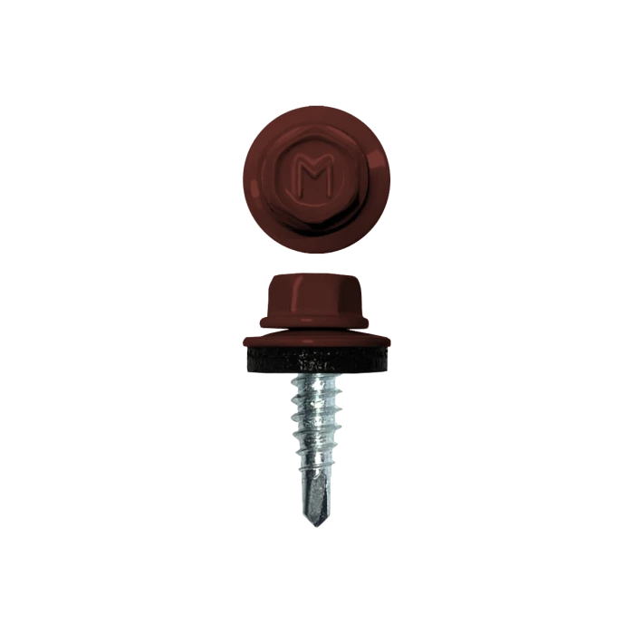 Саморез кровельный Daxmer 4,8х19 (400шт) сверло №1 RAL 3009