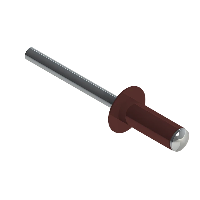 Заклёпка вытяжная Daxmer 4,0х10 RAL 3009 (10х1000шт) ал/ст