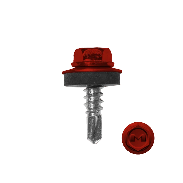 Саморез по металлу Daxmer 5,5х19 (250шт) сверло №3 RAL 3020