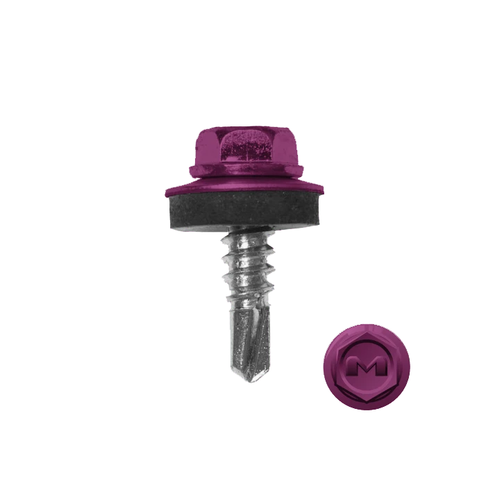 Саморез по металлу Daxmer 5,5х19 (250шт) сверло №3 RAL 4006