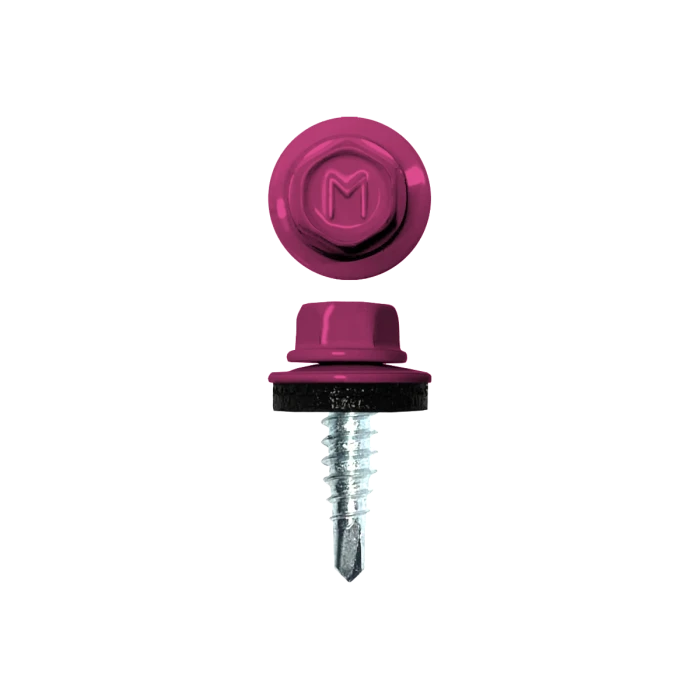 Саморез по металлу Daxmer 4,8х19 (250шт) сверло №2 RAL 4010