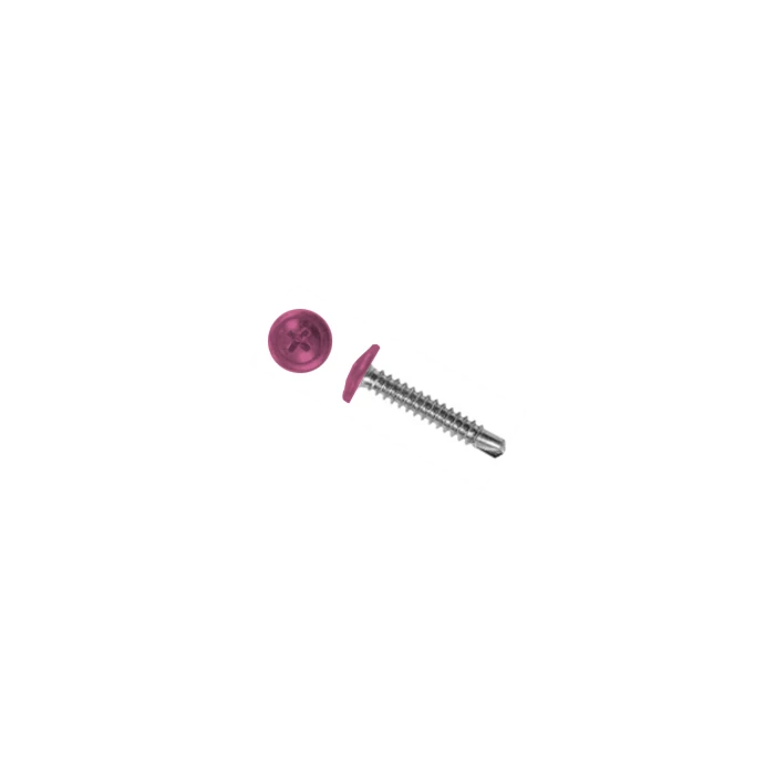 Саморез ПШС 4,2х19 (1000шт) шлиц PH2 RAL 4010