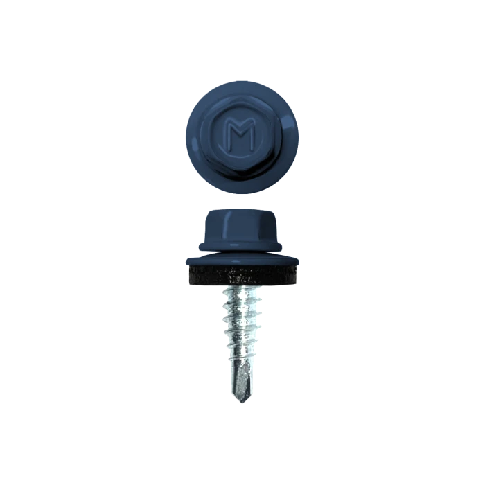 Саморез по металлу Daxmer 4,8х19 (250шт) сверло №2 RAL 5000