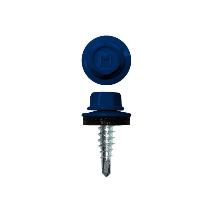 Саморез по металлу Daxmer 4,8х16 (400шт) сверло №2 RAL 5002