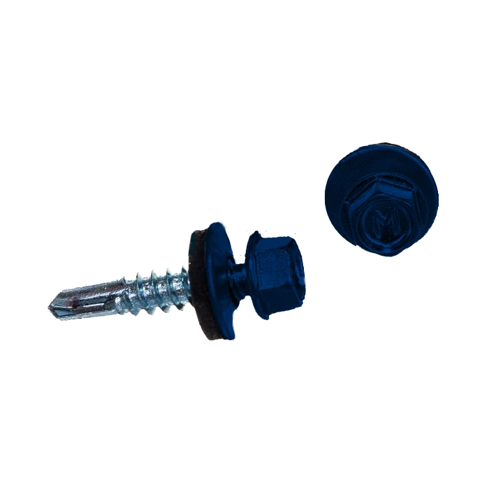 Саморез по металлу Daxmer 5,5х25 RAL 5002 (250) сверло №3