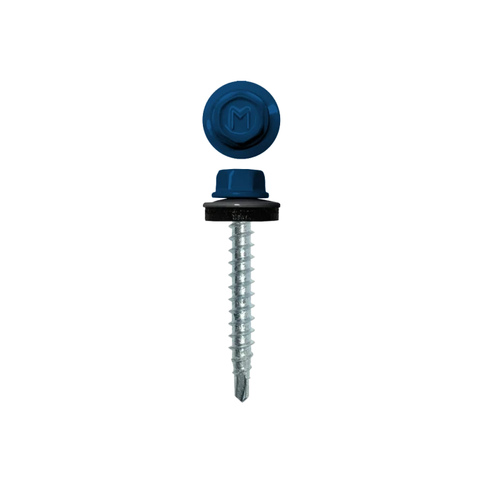 Саморез кровельный Daxmer 4,8х35 RAL 5005 (250) сверло №1